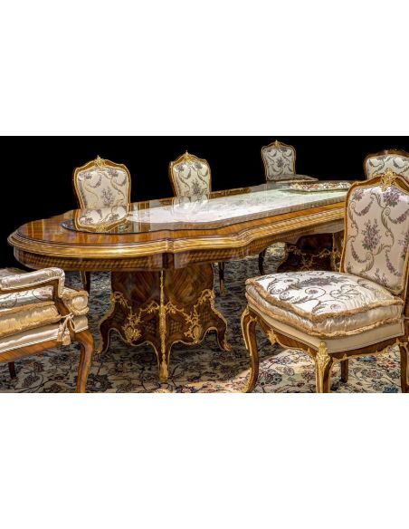 Dining Tables Gorgeously Patterned Rosewood Dining Table from our furniture showpiece collection. 7342
