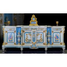 Breakfronts & China Cabinets Beautiful Summer's Day Sideboard with Golden Detailing from our furniture showpiece collection. ...