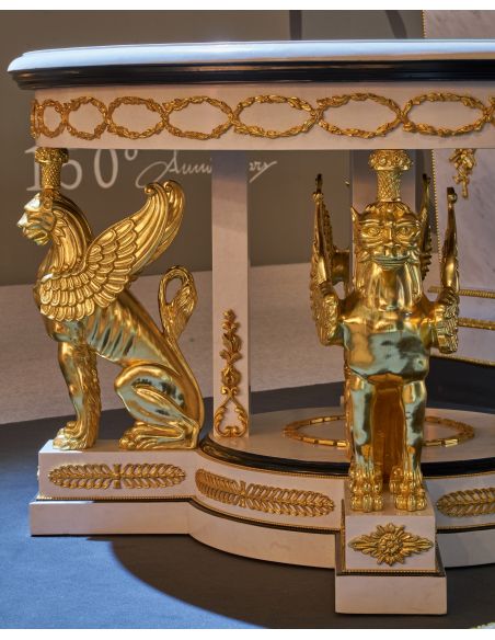 Furniture Masterpieces Luxurious Marble and Wood Center Table from our furniture showpiece collection. 7321