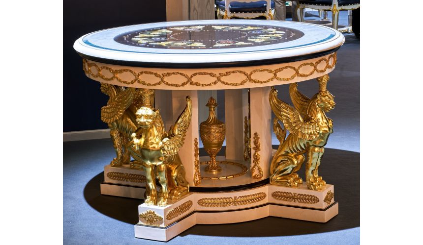 Furniture Masterpieces Luxurious Marble and Wood Center Table from our furniture showpiece collection. 7321