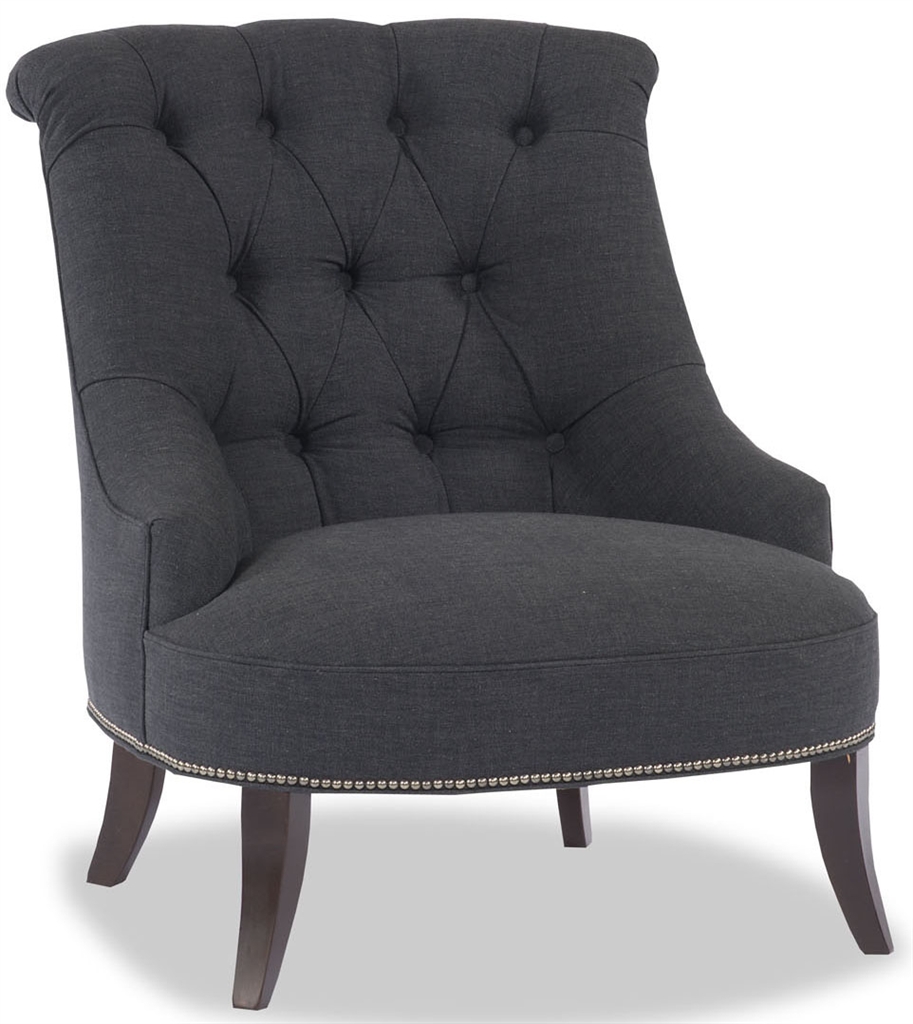 Modern Furniture Navy Tufted Accent Chair