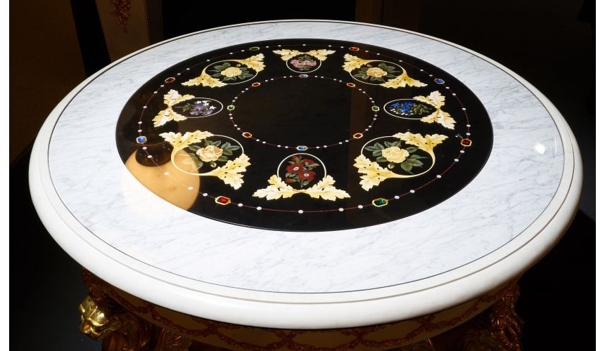 Furniture Masterpieces Luxurious Marble and Wood Center Table from our furniture showpiece collection. 7321