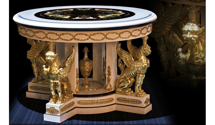 Furniture Masterpieces Luxurious Marble and Wood Center Table from our furniture showpiece collection. 7321