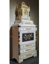 Breakfronts & China Cabinets Deluxe White and Black Cabinet with Tropical Detailing from our furniture showpiece collection. ...