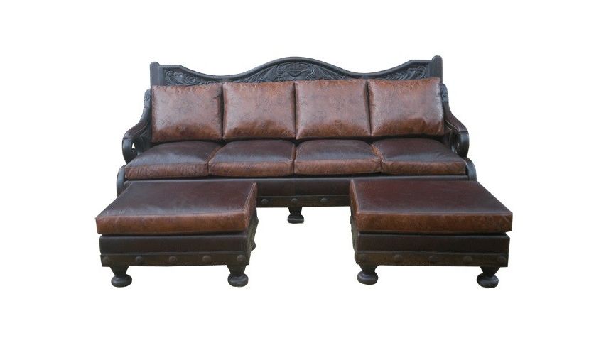 Western Furniture Deluxe Texas Styled Mateo Sofa from our hand crafted Wild West furniture collection. 7381