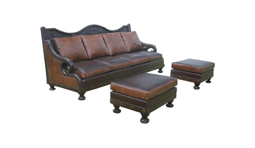 Western Furniture Deluxe Texas Styled Mateo Sofa from our hand crafted Wild West furniture collection. 7381