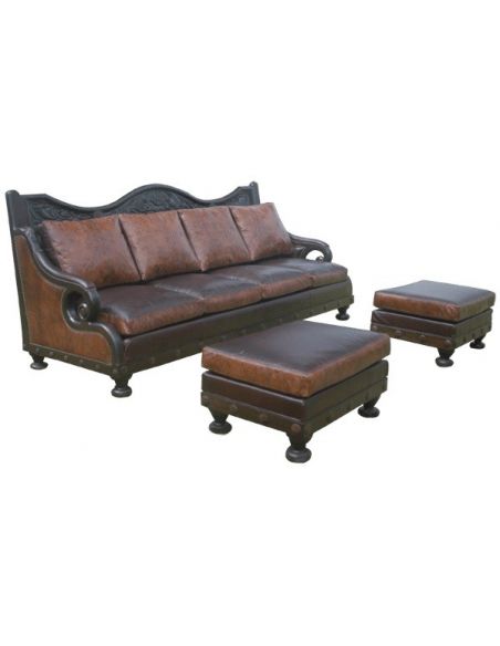 Western Furniture Deluxe Texas Styled Mateo Sofa from our hand crafted Wild West furniture collection. 7381