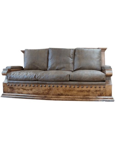 High End Rustic Desert's First Rain Sofa from our handcrafted Wild West furniture collection. 7382