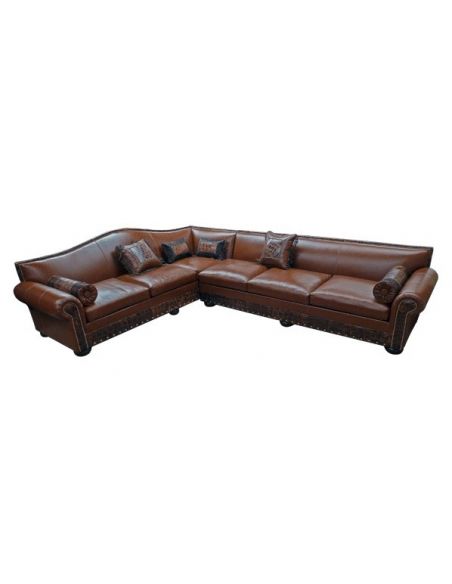 Luxurious Deep Brown Ramon Sofa from our handcrafted Wild West furniture collection. 7385