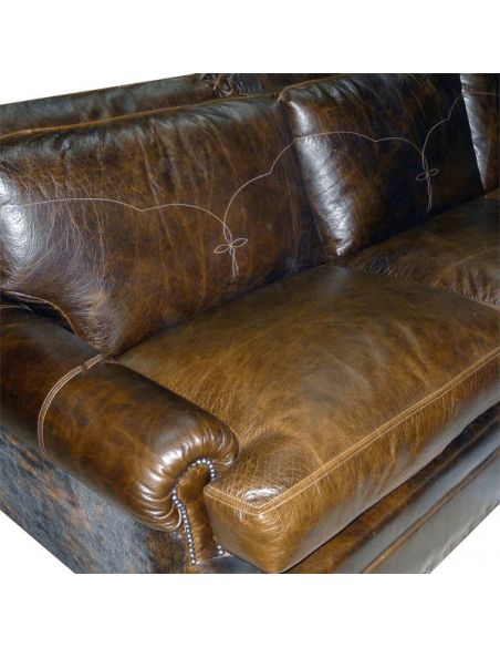 SOFA, COUCH & LOVESEAT High End Swirl of Desert Sands Sofa from our handcrafted Wild West furniture collection