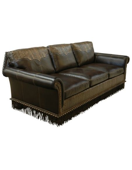 Western Furniture Gorgeous and Dark Western Styled Sofa from our handcrafted Wild West furniture collection. 7387