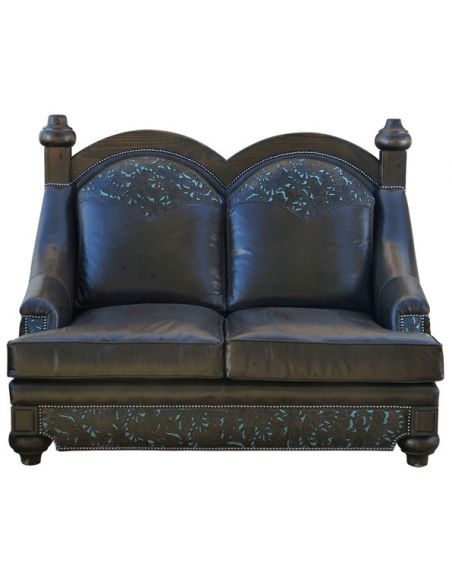 Deluxe Oasis of the Desert Sofa from our handcrafted Wild West furniture collection. 7390