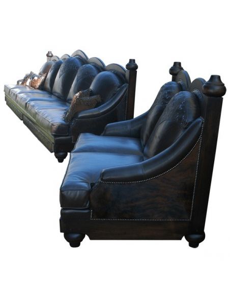 Western Furniture Deluxe Oasis of the Desert Sofa from our handcrafted Wild West furniture collection. 7390