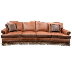 Western Furniture High End Rustic Orange Desert Sands Sofa from our handcrafted Wild West furniture collection. 7391