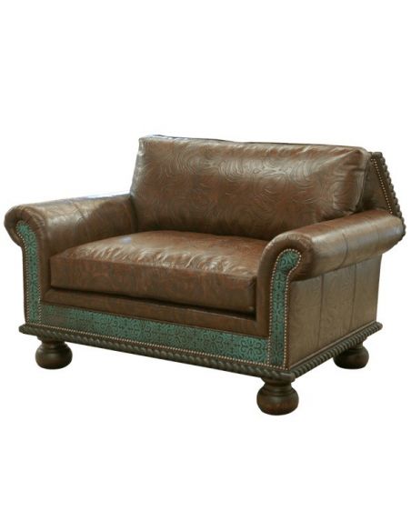Western Furniture Beautifully Patterned River Bank Sofa from our handcrafted Wild West furniture collection. 7392