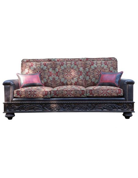Deluxe Garden of the Desert Sofa from our handcrafted Wild West furniture collection. 7393