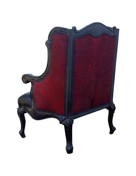 CHAIRS, Leather, Upholstered, Accent Elegant Western Nightfall Wingback Chair from our handcrafted Wild West furniture collec...