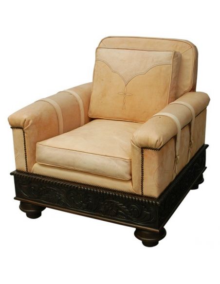 High End Rustic Styled Daffodil Armchair from our handcrafted Wild West furniture collection. 7398