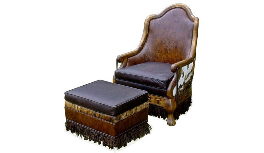 Western chair store and ottoman