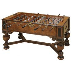 Decorative Accessories Napoleon Brown and Antique Aubergine Finished Foosball Table, Monkey & Lion Players