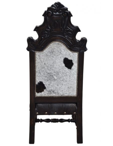 Dining Chairs Elegant Black and White Western Dining Chair from our handcrafted Wild West furniture collection. 7408