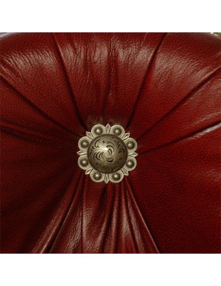 CHAIRS, Leather, Upholstered, Accent Luxurious Fringe Dripping Red Chair from our handcrafted Wild West furniture collection....