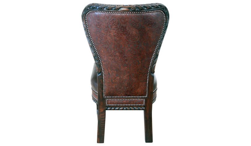 CHAIRS, Leather, Upholstered, Accent Luxurious Shadows of Sunrise Chair from our handcrafted Wild West furniture collection. ...