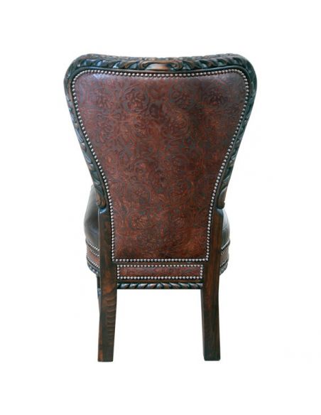 CHAIRS, Leather, Upholstered, Accent Luxurious Shadows of Sunrise Chair from our handcrafted Wild West furniture collection. ...