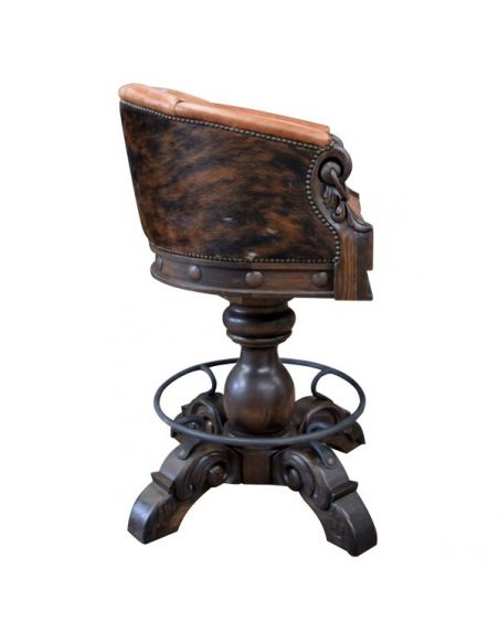 Unique Counter & Bar Stools Gorgeous Buttercup Horseshoe Bar Stool from our handcrafted Wild West furniture collection. 7420