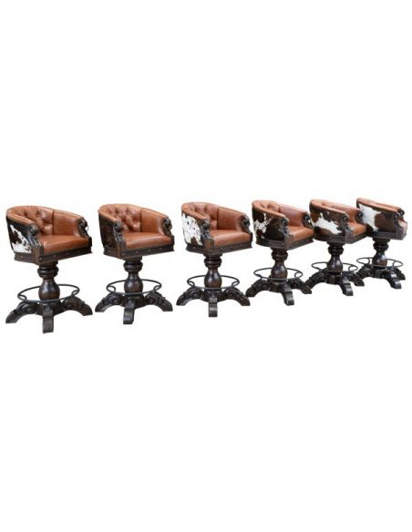 Unique Counter & Bar Stools Gorgeous Buttercup Horseshoe Bar Stool from our handcrafted Wild West furniture collection. 7420