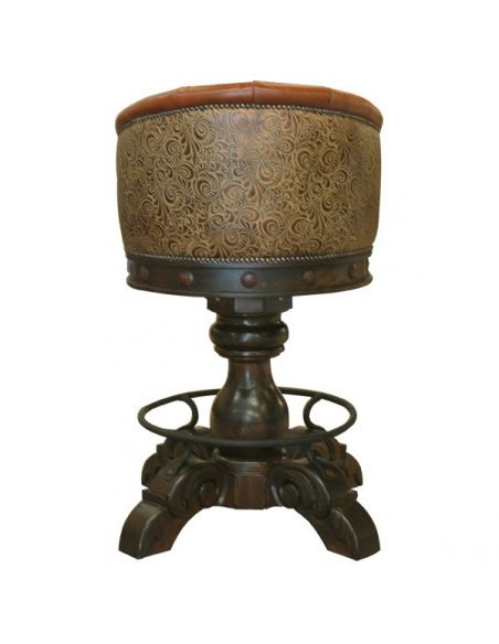 Western Furniture Gorgeous Cinnamon Horseshoe Bar Stool from our handcrafted Wild West furniture collection. 7421