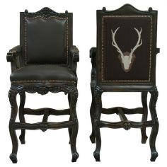 Unique Counter & Bar Stools Elegant Phantom of the West Bar Stool from our handcrafted Wild West furniture collection. 7422 2