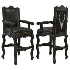 Unique Counter & Bar Stools Elegant Phantom of the West Bar Stool from our handcrafted Wild West furniture collection. 7422