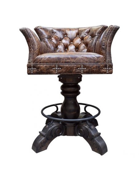 Beautiful Surface of Earth Bar Stool from our handcrafted Wild West furniture collection. 7426