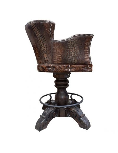Unique Counter & Bar Stools Beautiful Surface of Earth Bar Stool from our handcrafted Wild West furniture collection. 7426