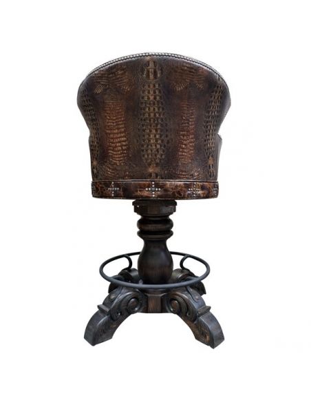 Unique Counter & Bar Stools Beautiful Surface of Earth Bar Stool from our handcrafted Wild West furniture collection. 7426