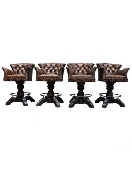 Unique Counter & Bar Stools Beautiful Surface of Earth Bar Stool from our handcrafted Wild West furniture collection. 7426