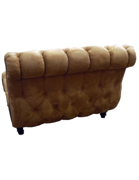 SETTEES, CHAISE, BENCHES Elegant Golden Sunset Chaise Lounge from our handcrafted Wild West furniture collection. 7427