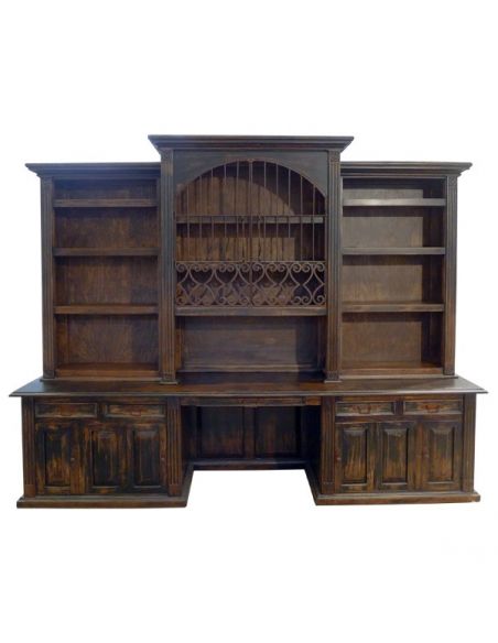 Classical Stallion Bureau Bookcase from our hand crafted Wild West furniture collection. 7435