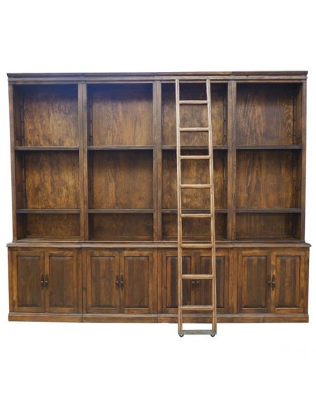 Deluxe Pinto Customizable Book Case from our hand crafted Wild West furniture collection. 7436