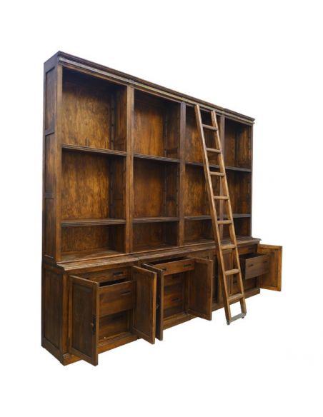 Bookcases Deluxe Pinto Customizable Book Case from our hand crafted Wild West furniture collection. 7436