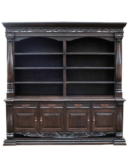 Elegant Mocha Bookshelf Adriano from our handcrafted Wild West furniture collection. 7438
