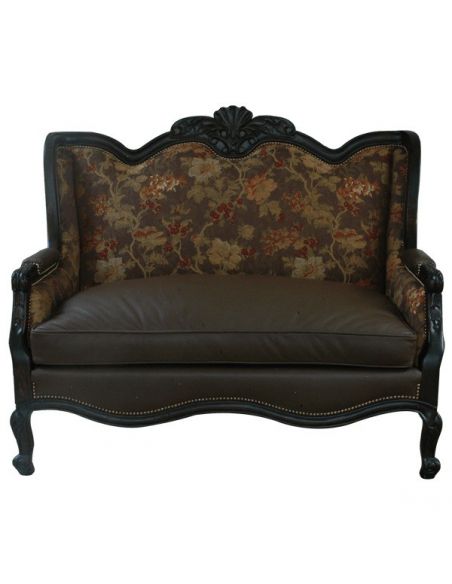 Elegant Midnight Vineyard Settee from our handcrafted Wild West furniture collection. 7445