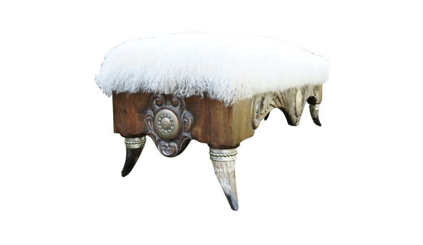 SETTEES, CHAISE, BENCHES Luxurious Western Blizzard Bench from our handcrafted Wild West furniture collection. 7451