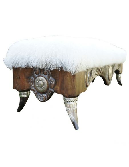 SETTEES, CHAISE, BENCHES Luxurious Western Blizzard Bench from our handcrafted Wild West furniture collection. 7451