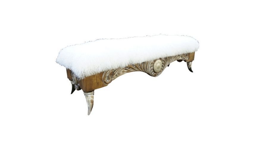SETTEES, CHAISE, BENCHES Luxurious Western Blizzard Bench from our handcrafted Wild West furniture collection. 7451
