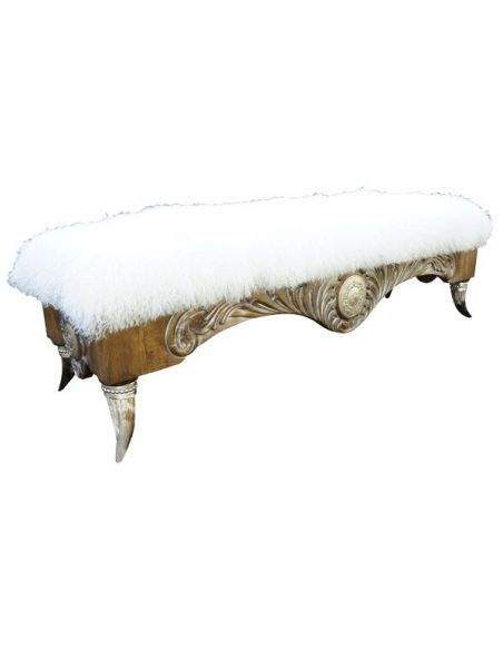 SETTEES, CHAISE, BENCHES Luxurious Western Blizzard Bench from our handcrafted Wild West furniture collection. 7451