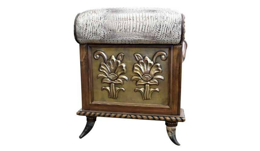 SETTEES, CHAISE, BENCHES Beautifully Designed Plush Bench Carmelita from our handcrafted Wild West furniture collection. 7452