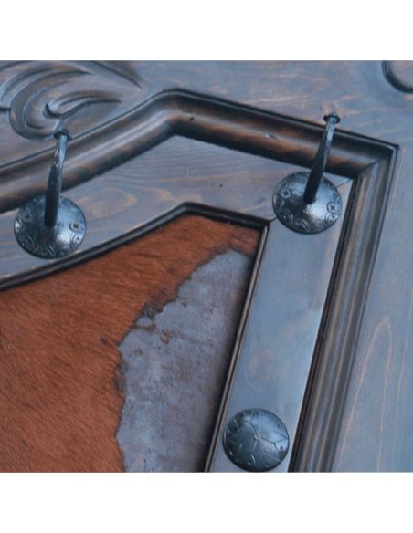 SETTEES, CHAISE, BENCHES High End Ranch Cattle Bench from our handcrafted Wild West furniture collection. 7454