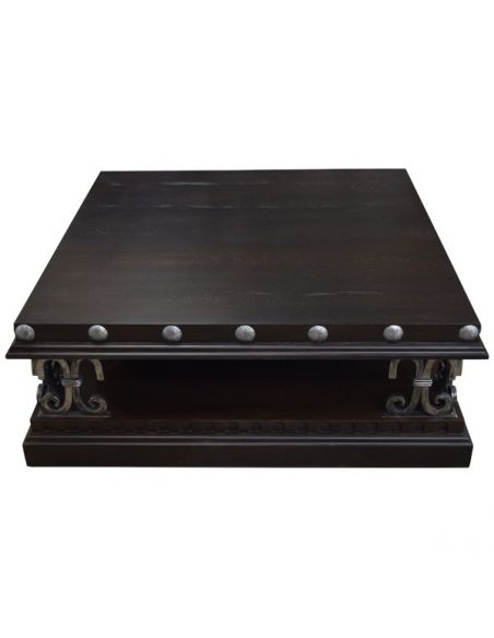 Deluxe Sleek and Dark Coffee Table Cristos from our handcrafted Wild West furniture collection. 7458